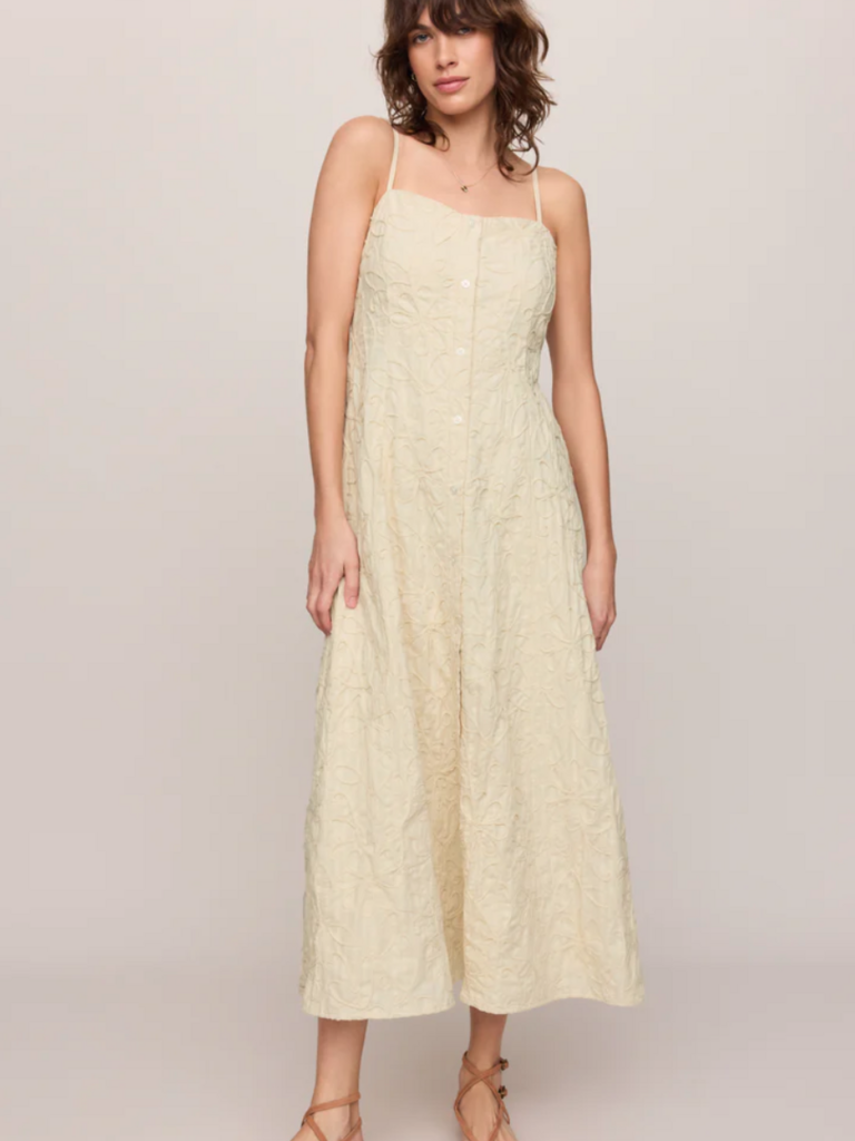 Z Supply Embroider Floral Cream Dress