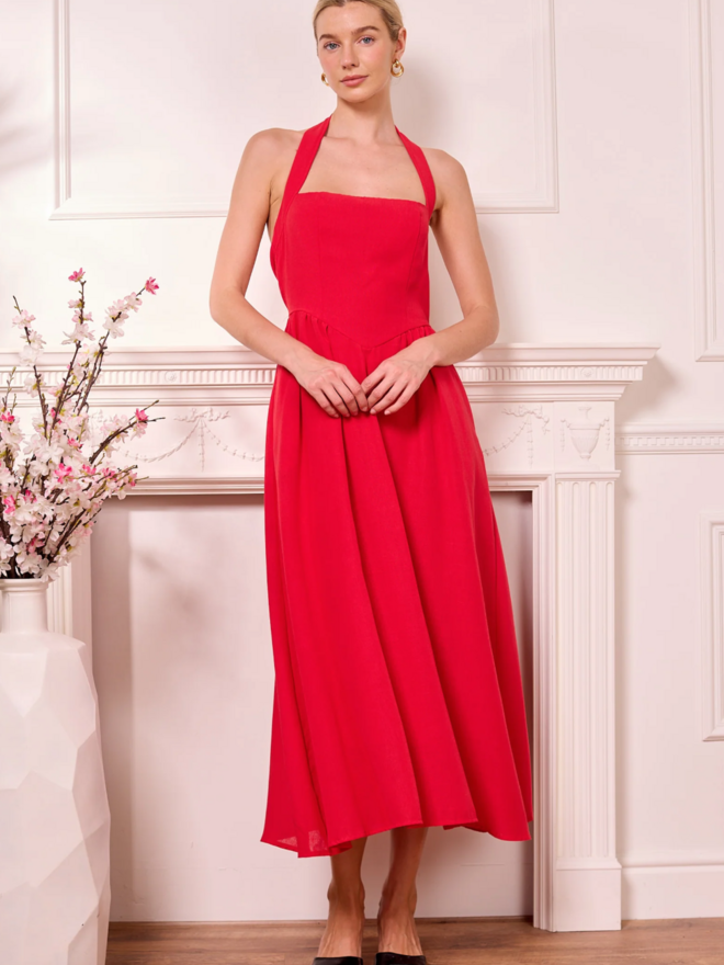knee length dresses for ladies Warren Denim Midi Dress – VICI