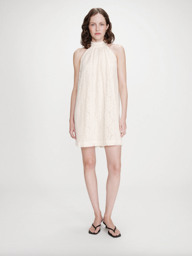 Grace & Mila Cream Lace Flow Mini