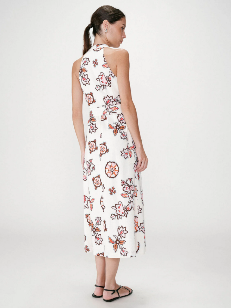 Grace & Mila Bold Floral Cream Dress