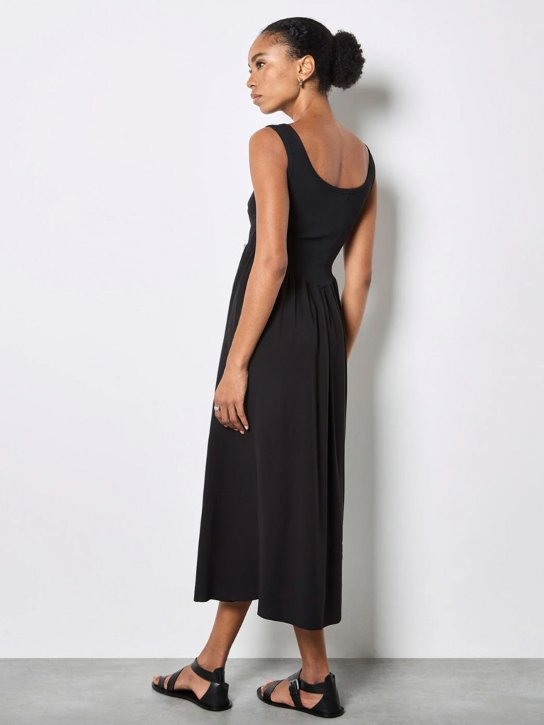 Apricot Stretch Corset Midi