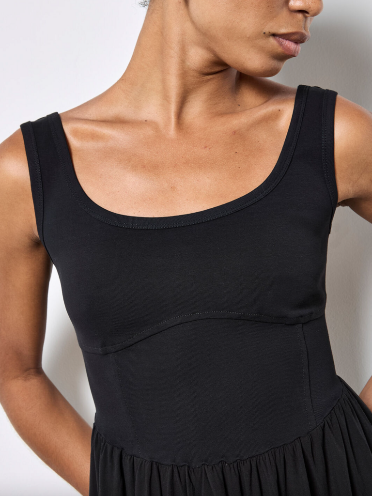 Apricot Stretch Corset Midi