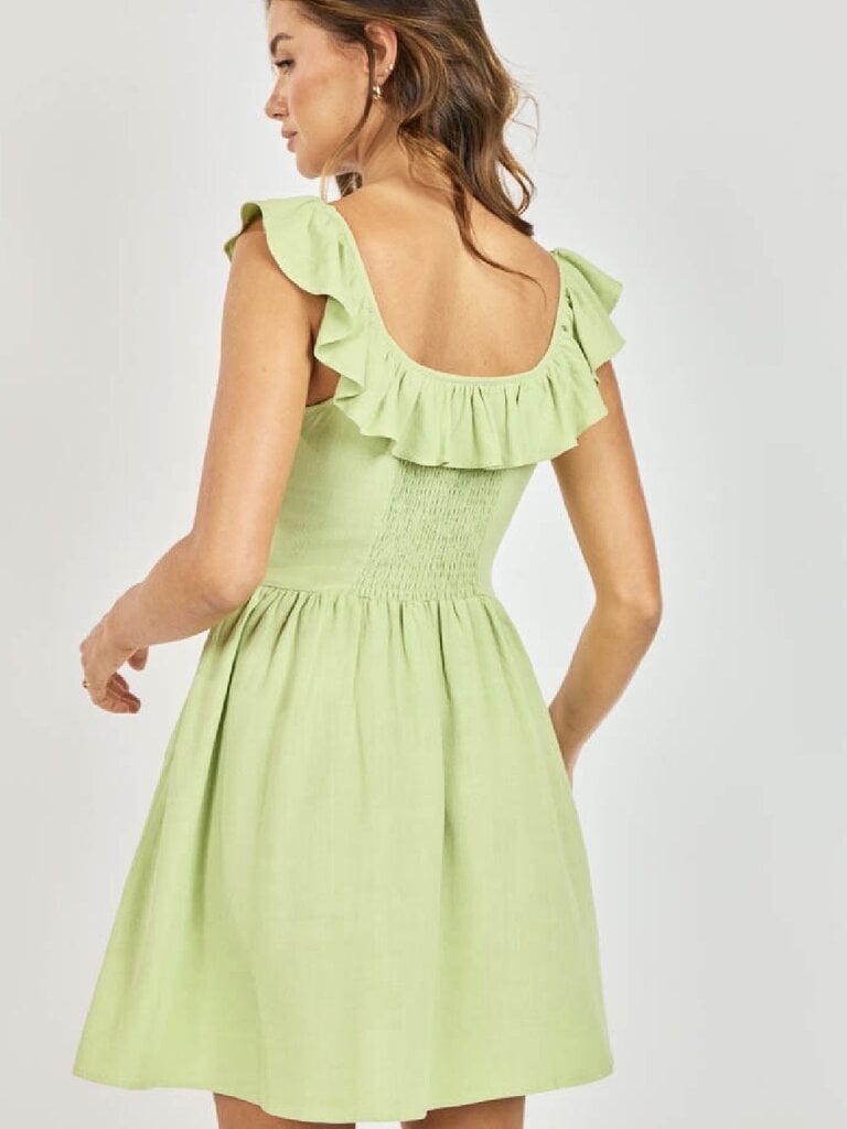 Sadie & Sage Lime Ruffle Mini
