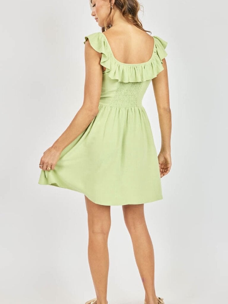 Sadie & Sage Lime Ruffle Mini