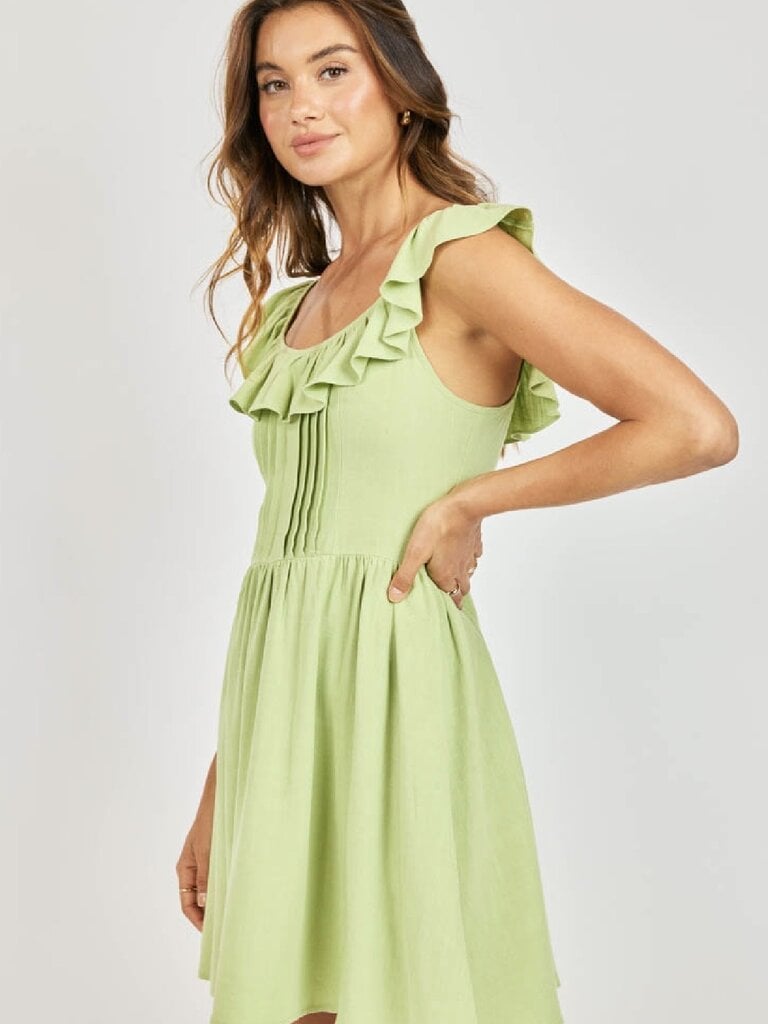 Sadie & Sage Lime Ruffle Mini