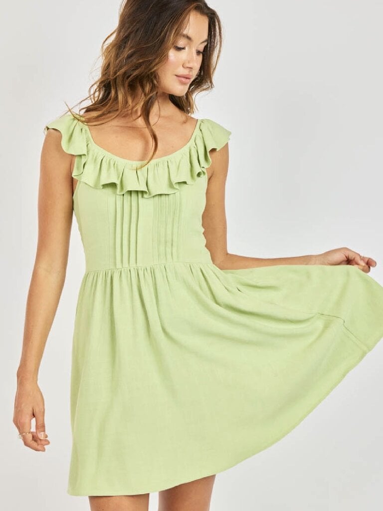 Sadie & Sage Lime Ruffle Mini