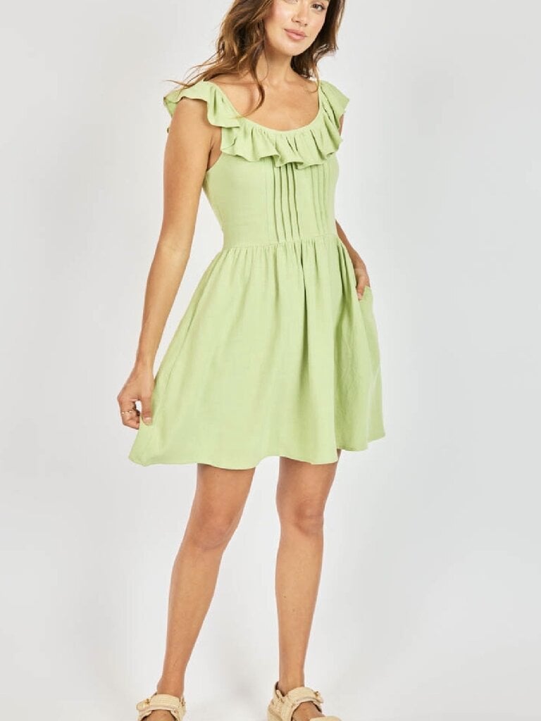 Sadie & Sage Lime Ruffle Mini