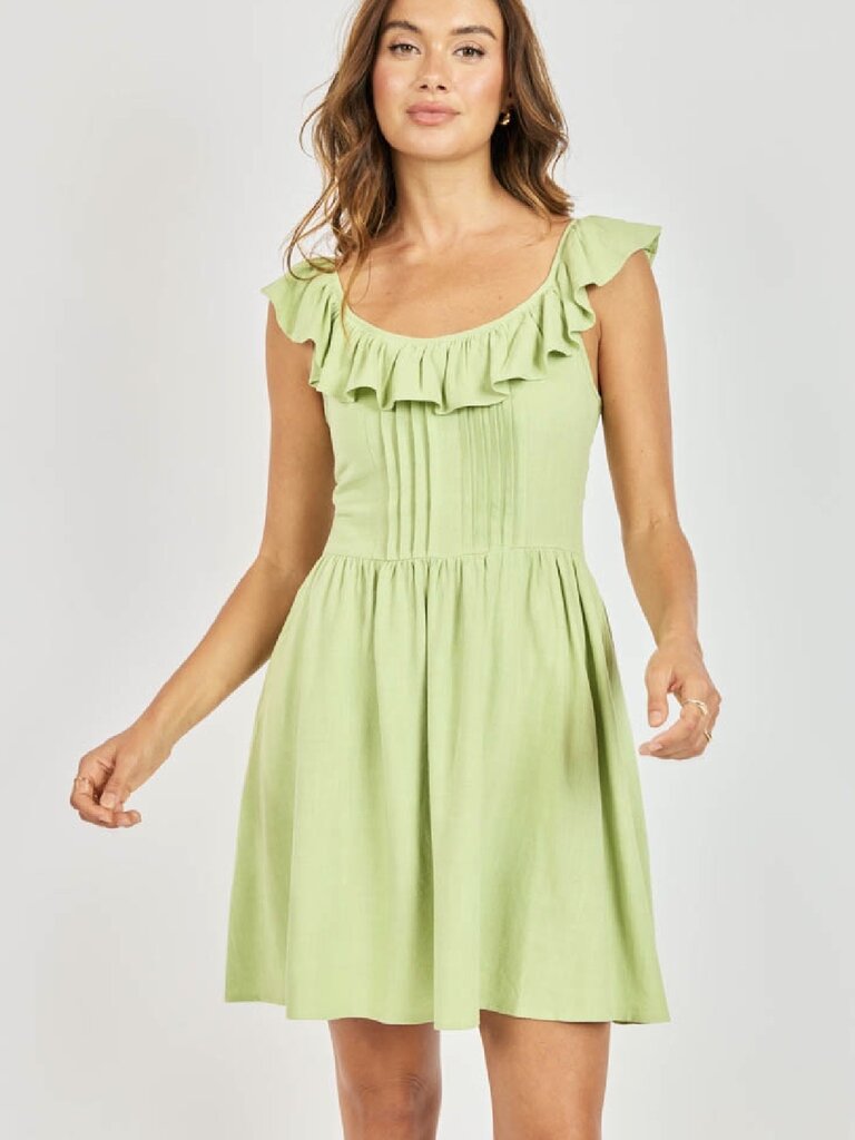 Sadie & Sage Lime Ruffle Mini