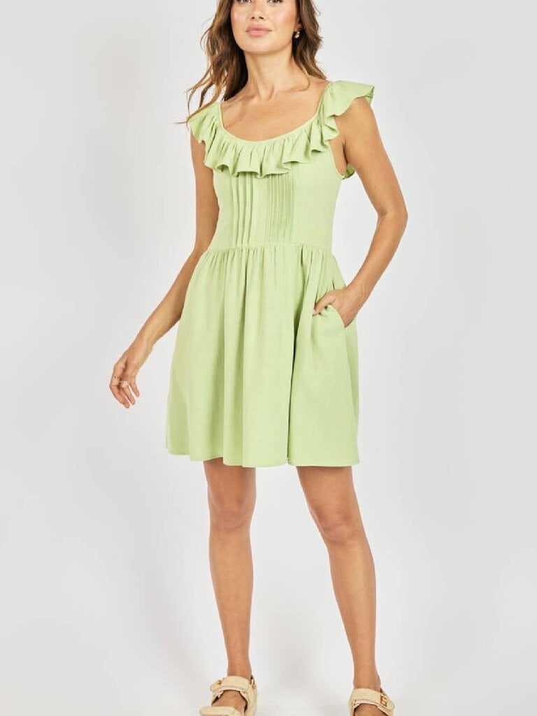 Sadie & Sage Lime Ruffle Mini