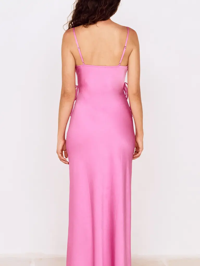 Mink Pink Silky Fuchsia Maxi