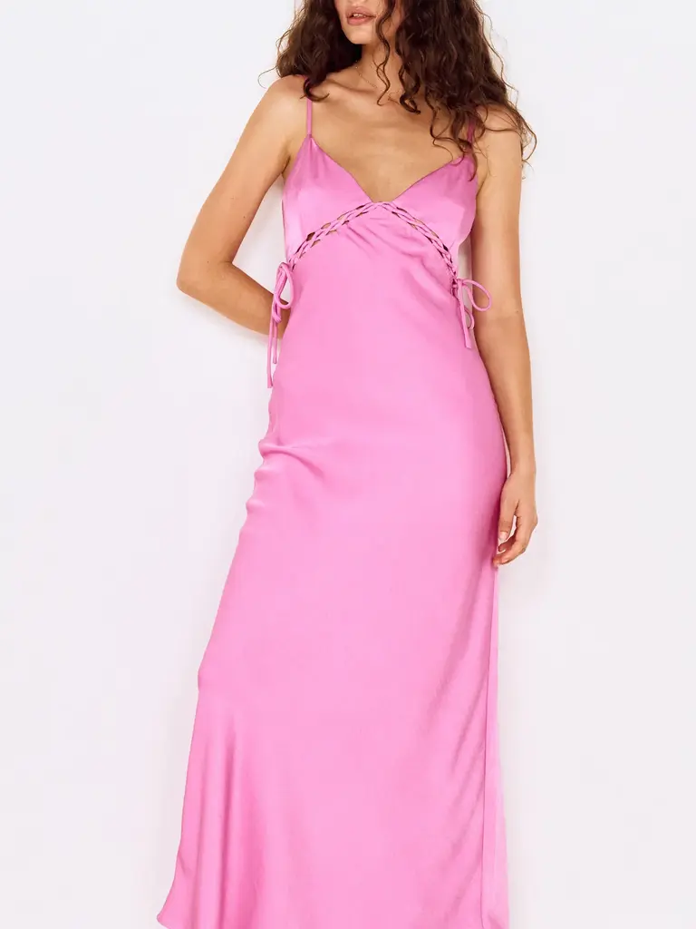 Mink Pink Silky Fuchsia Maxi