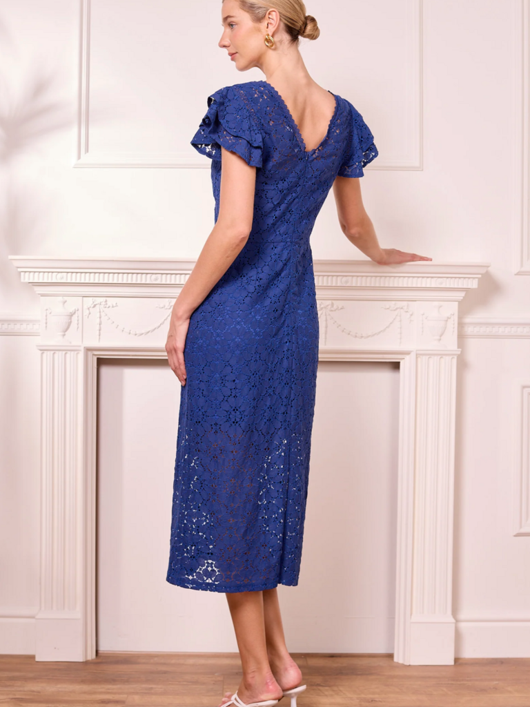 Angel Eyes Cobalt Lace Dress