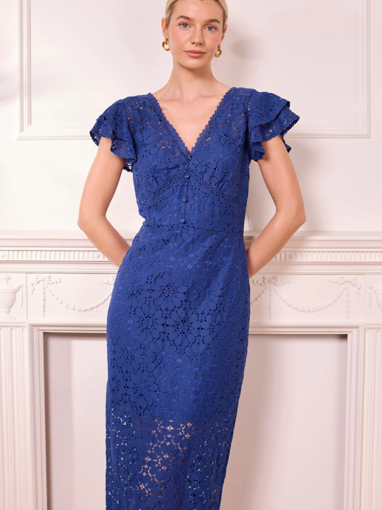 Angel Eyes Cobalt Lace Dress