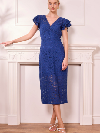 Angel Eyes Cobalt Lace Dress