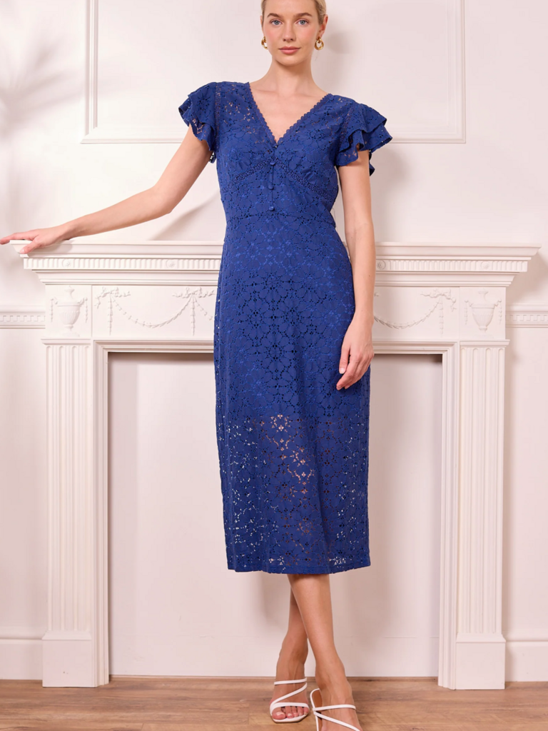 Angel Eyes Cobalt Lace Dress