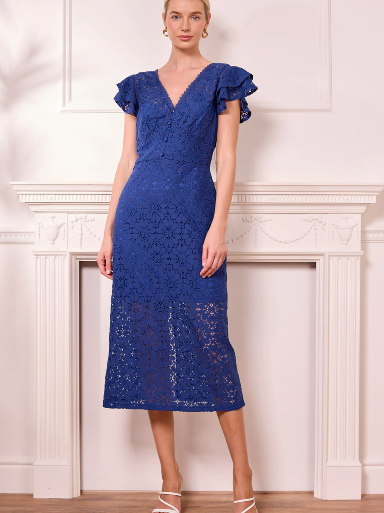 Angel Eyes Cobalt Lace Dress