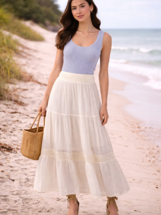 Dex Ivory Boho Skirt