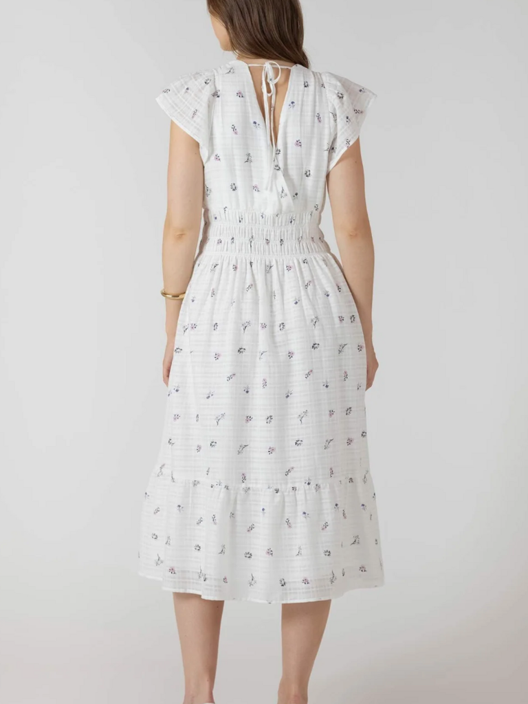 Dex Crisp White Midi Dress