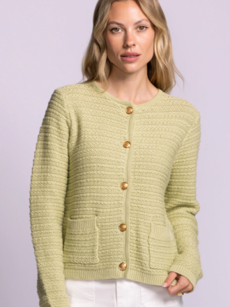 Pink Martini Lime Green Cardigan