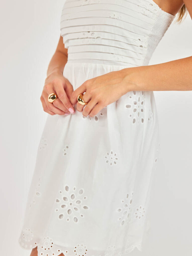 Sadie & Sage Eyelet Bloom Mini Dress