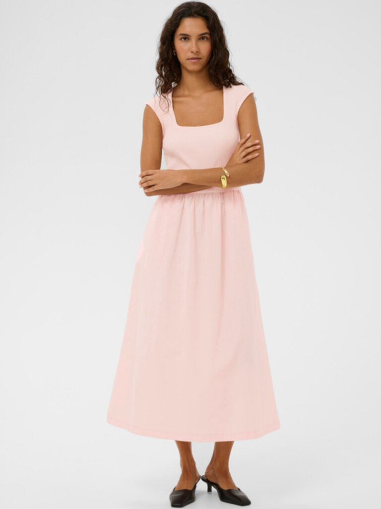 Soaked In Luxury Soft Pink Stretch Top Dress