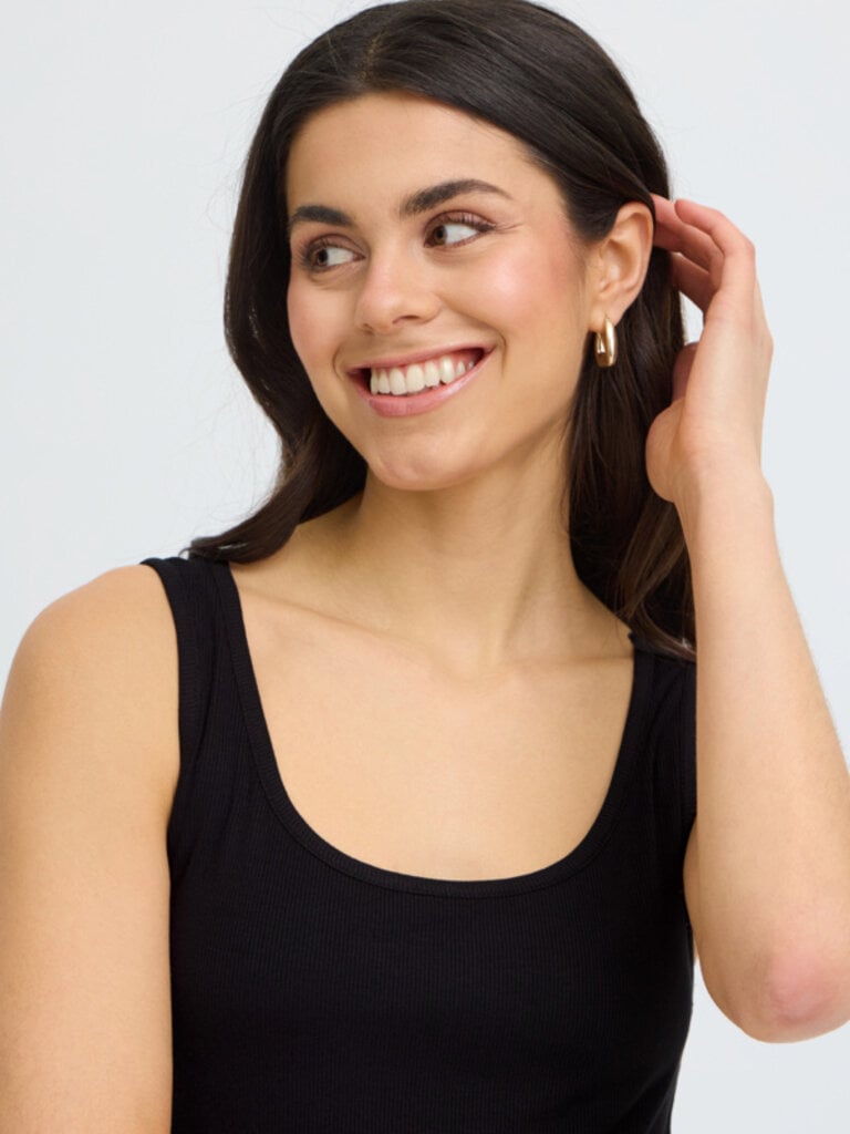 Fransa Black Stretch Top Dress