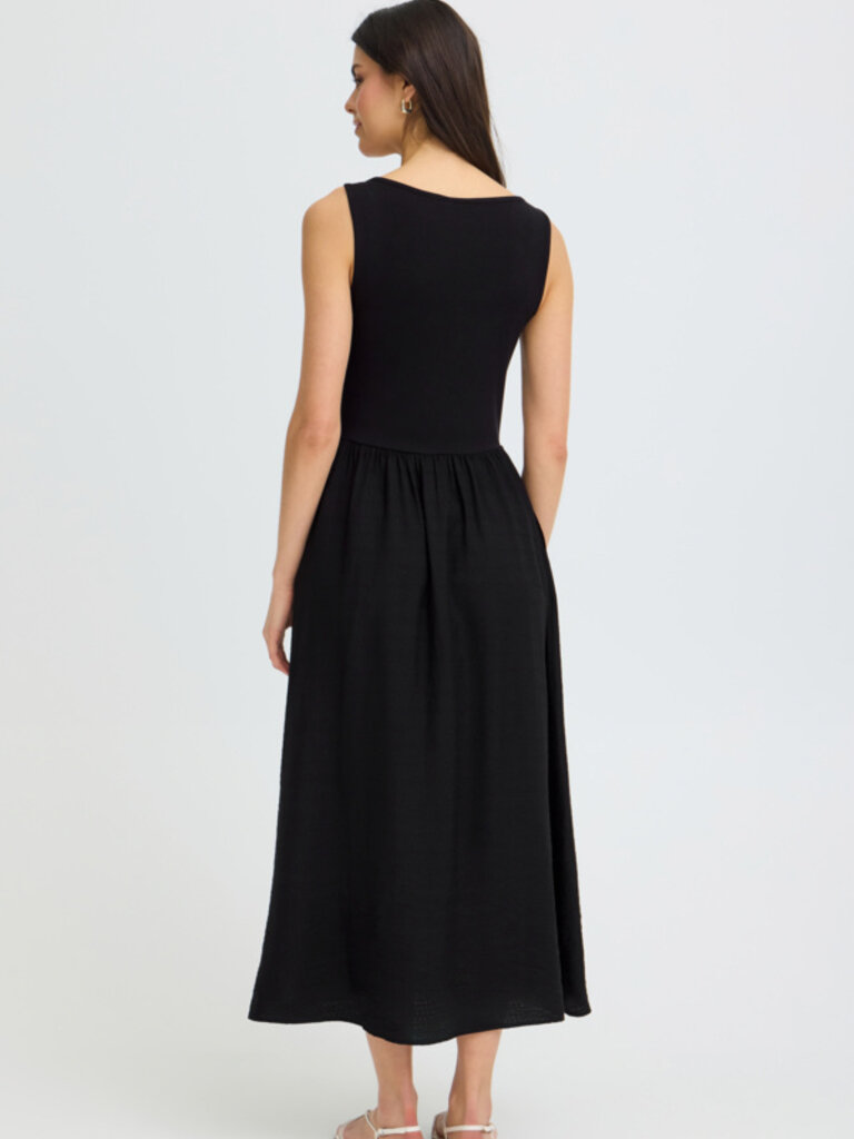Fransa Black Stretch Top Dress