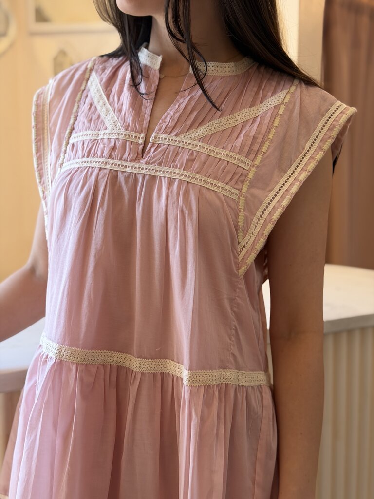Deluc Pink Ruffle Lace Mini