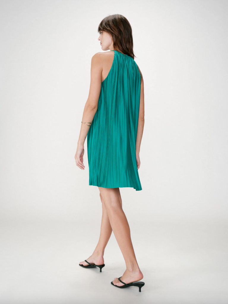 Grace & Mila Pleated Green Swing Mini