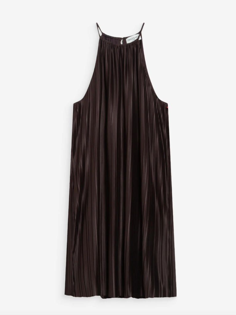 Grace & Mila Chocolate Pleat Mini