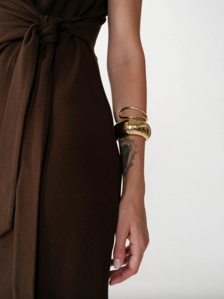 Grace & Mila Chocolate Stretch Midi