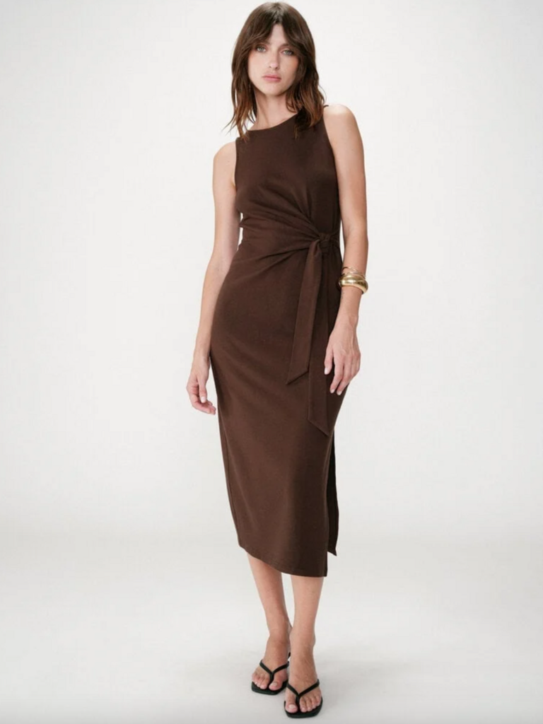 Grace & Mila Chocolate Stretch Midi