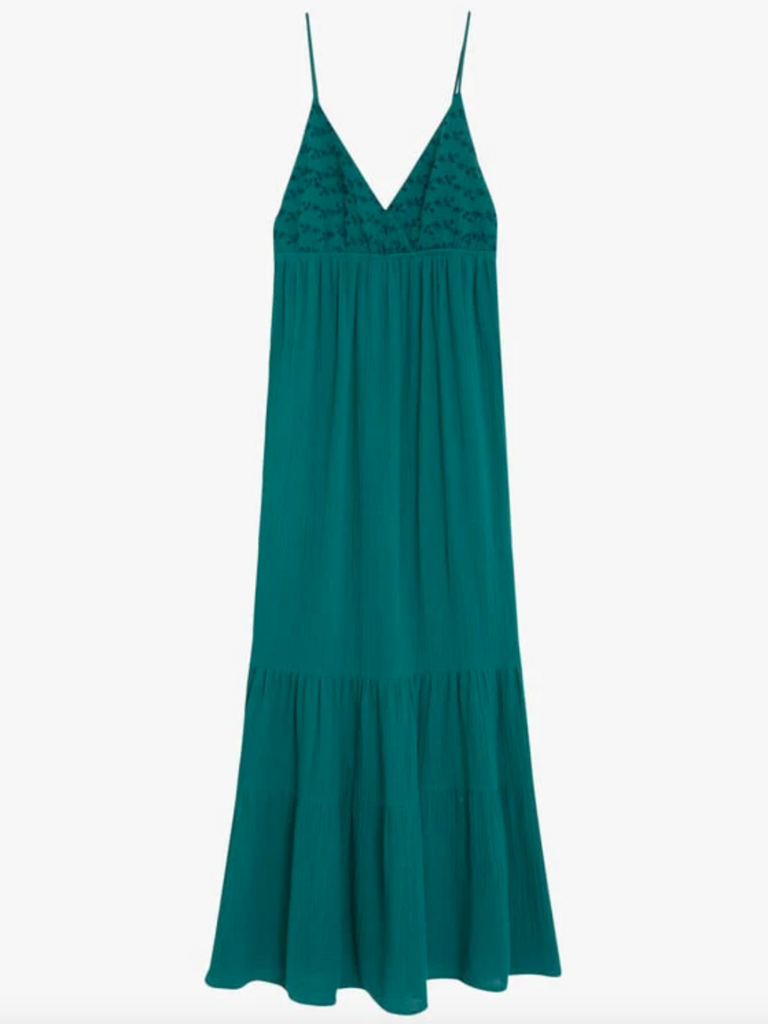 Grace & Mila Green Eyelet Maxi