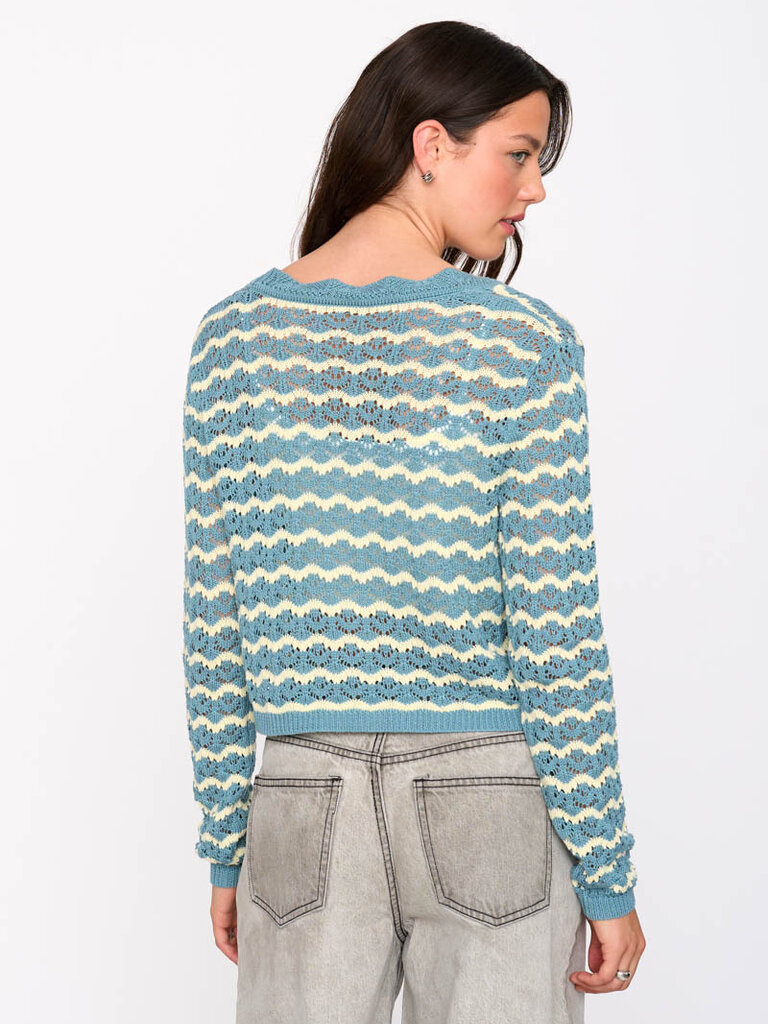 24 Colours Blue Yellow Cardi