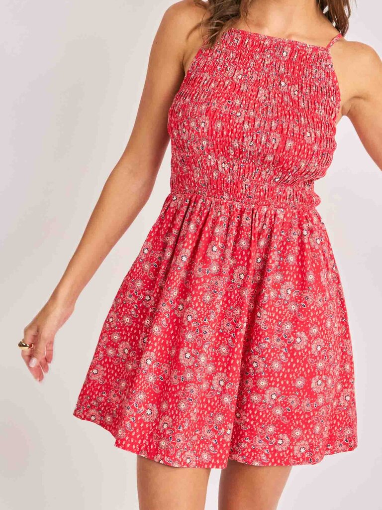 Sadie & Sage Western Red Smock Mini