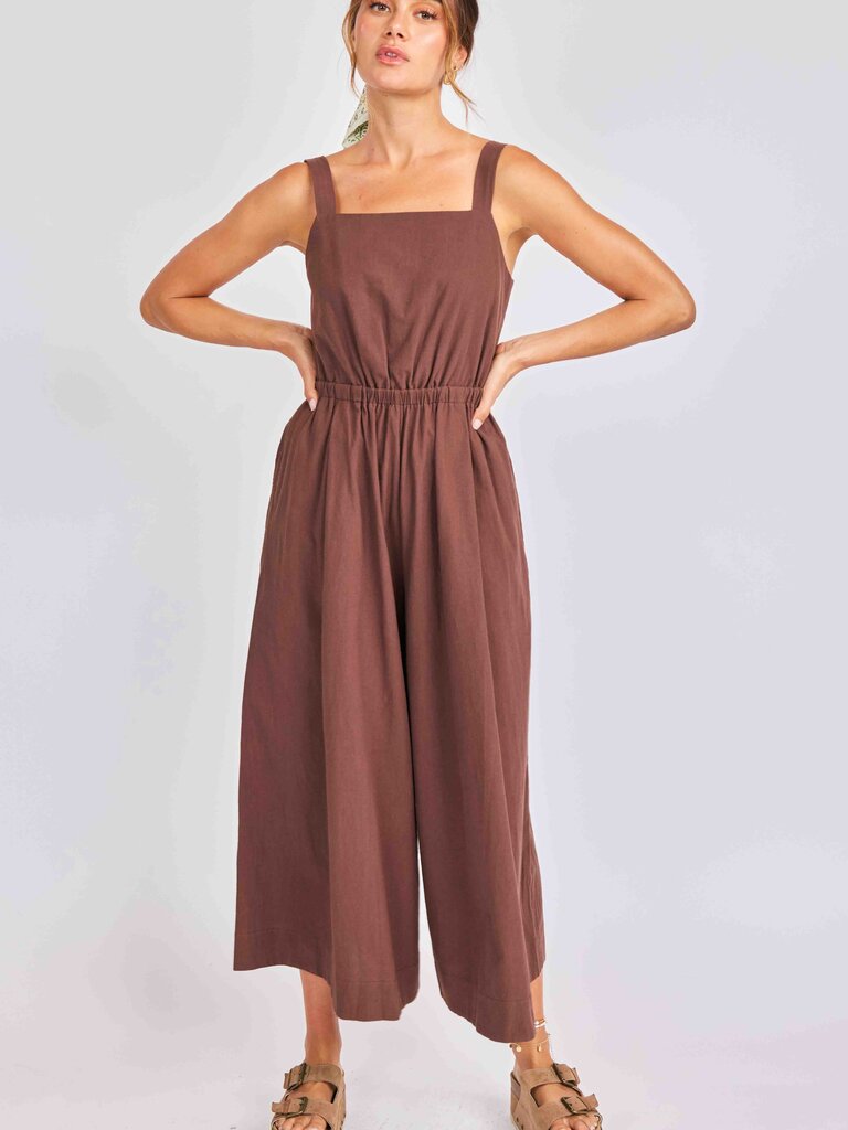 Sadie & Sage French Roast Jumpsuit