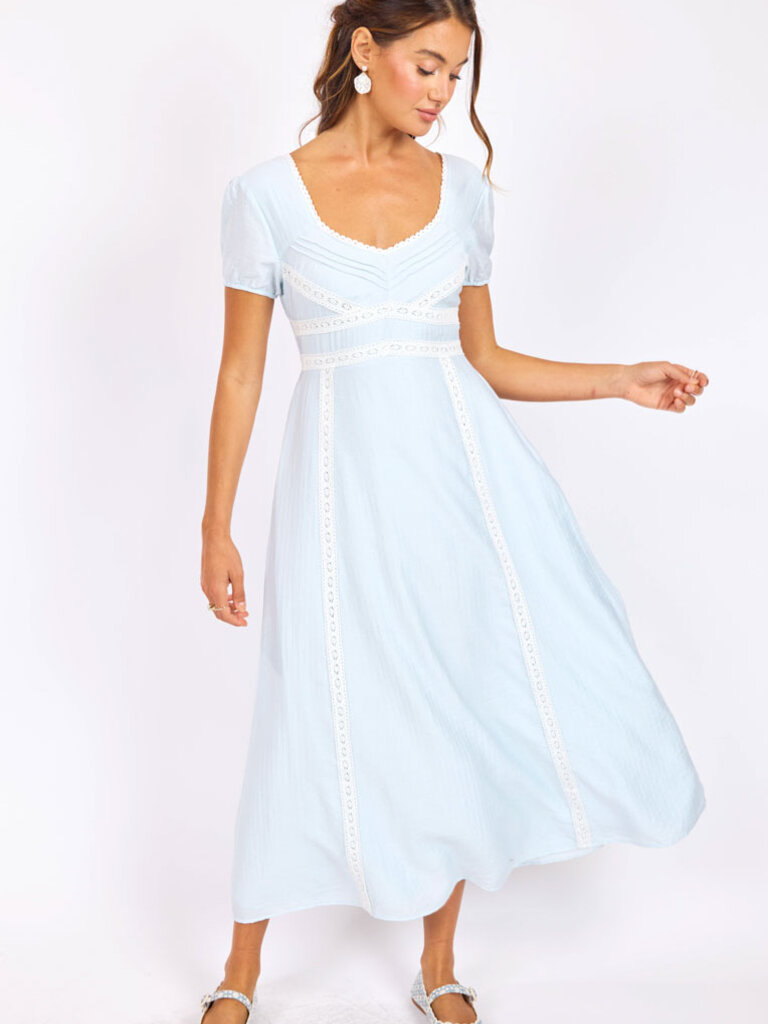 Sage The Label Soft Blue Romance Dress
