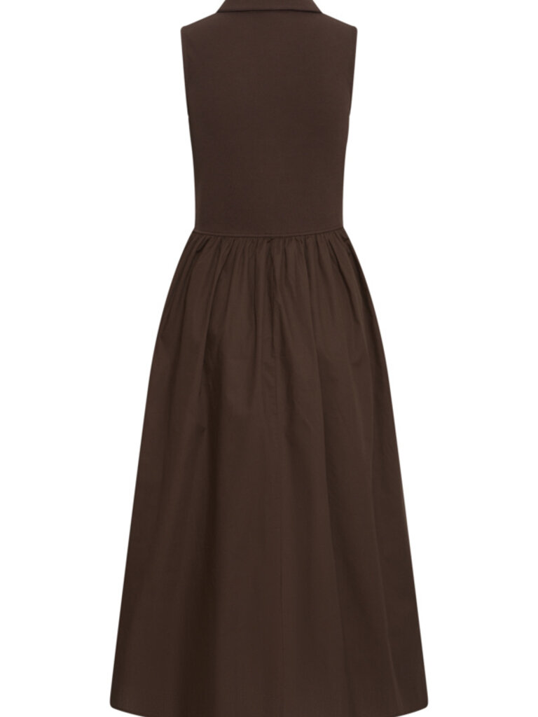 ICHI Brown Polo Dress