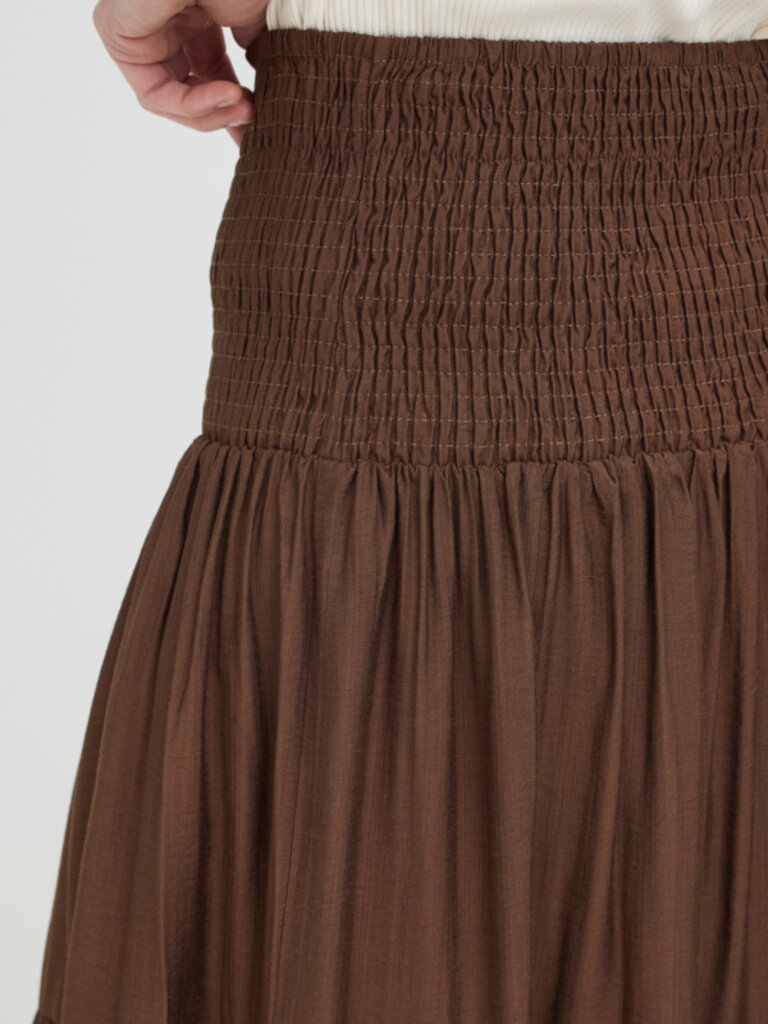 B. Young French Roast Smocked Skirt