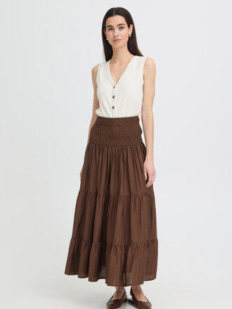 B. Young French Roast Smocked Skirt