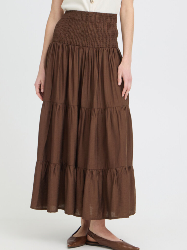 B. Young French Roast Smocked Skirt