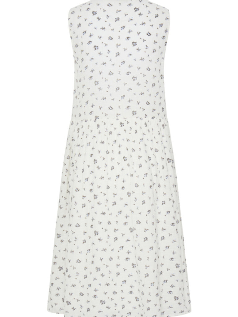 Fransa Brown Blue Floral Dress
