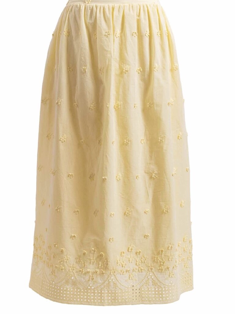 Sadie & Sage Yellow Floral Skirt