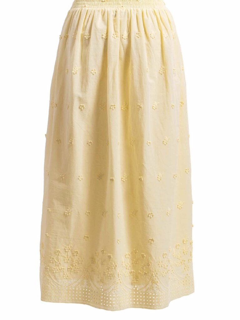 Sadie & Sage Yellow Floral Skirt