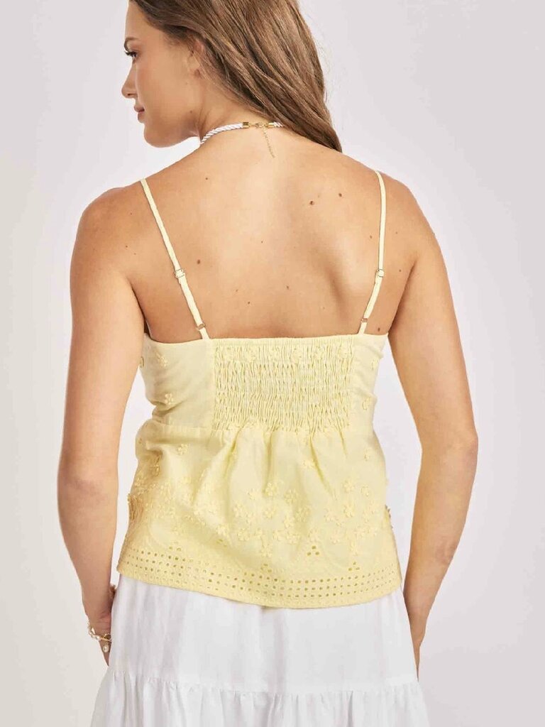 Sadie & Sage Yellow Floral Tank