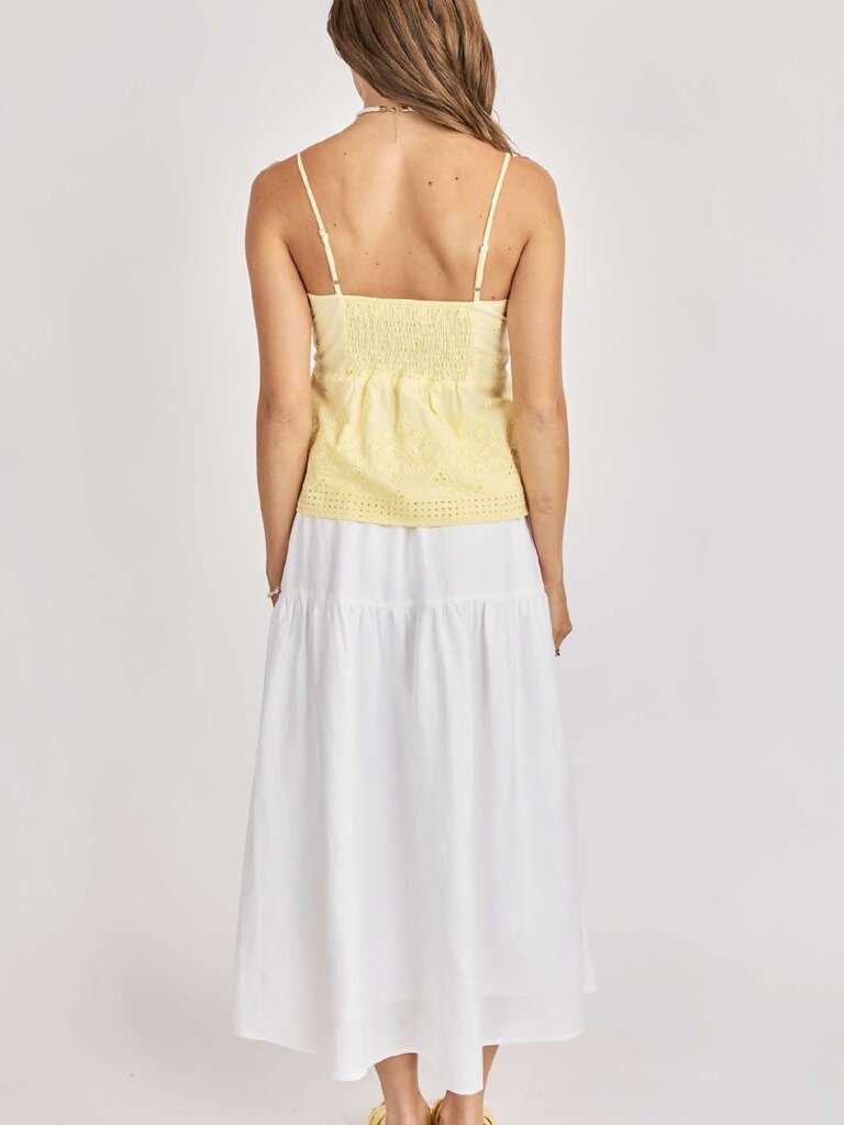 Sadie & Sage Yellow Floral Tank