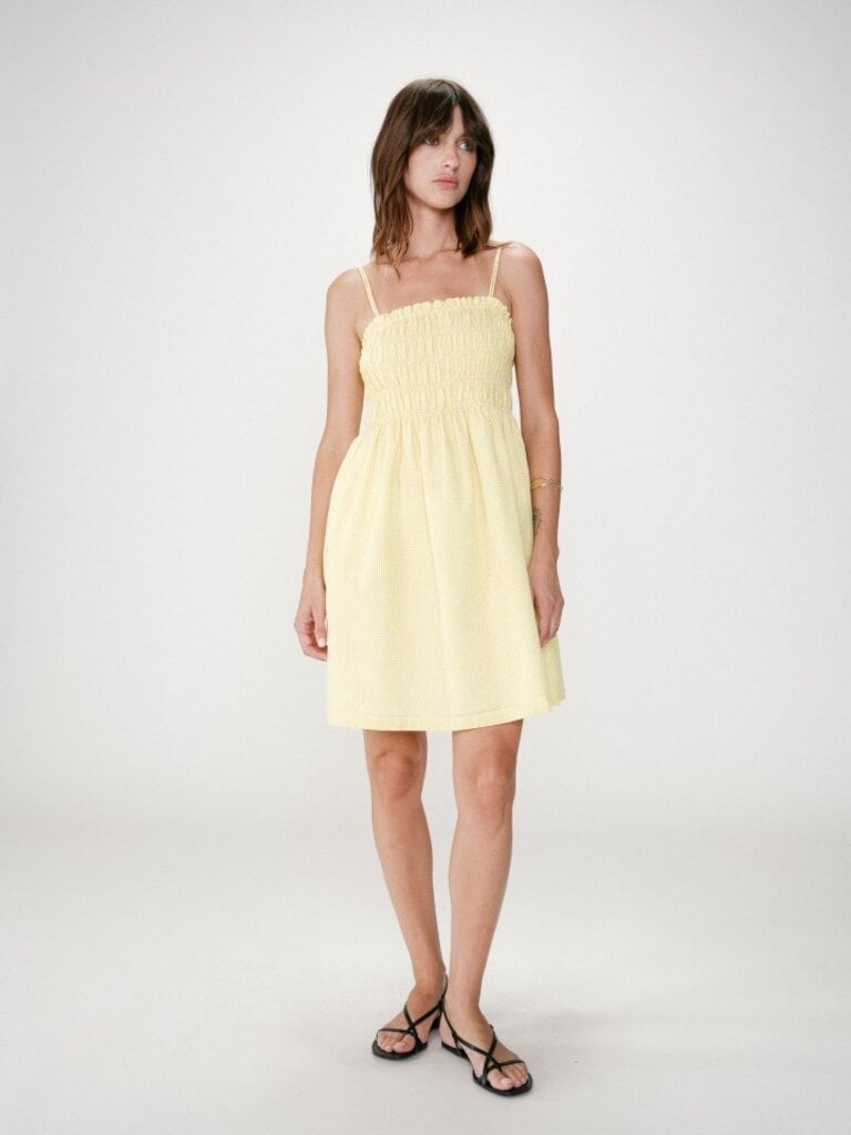 Grace & Mila Yellow Gingham Mini