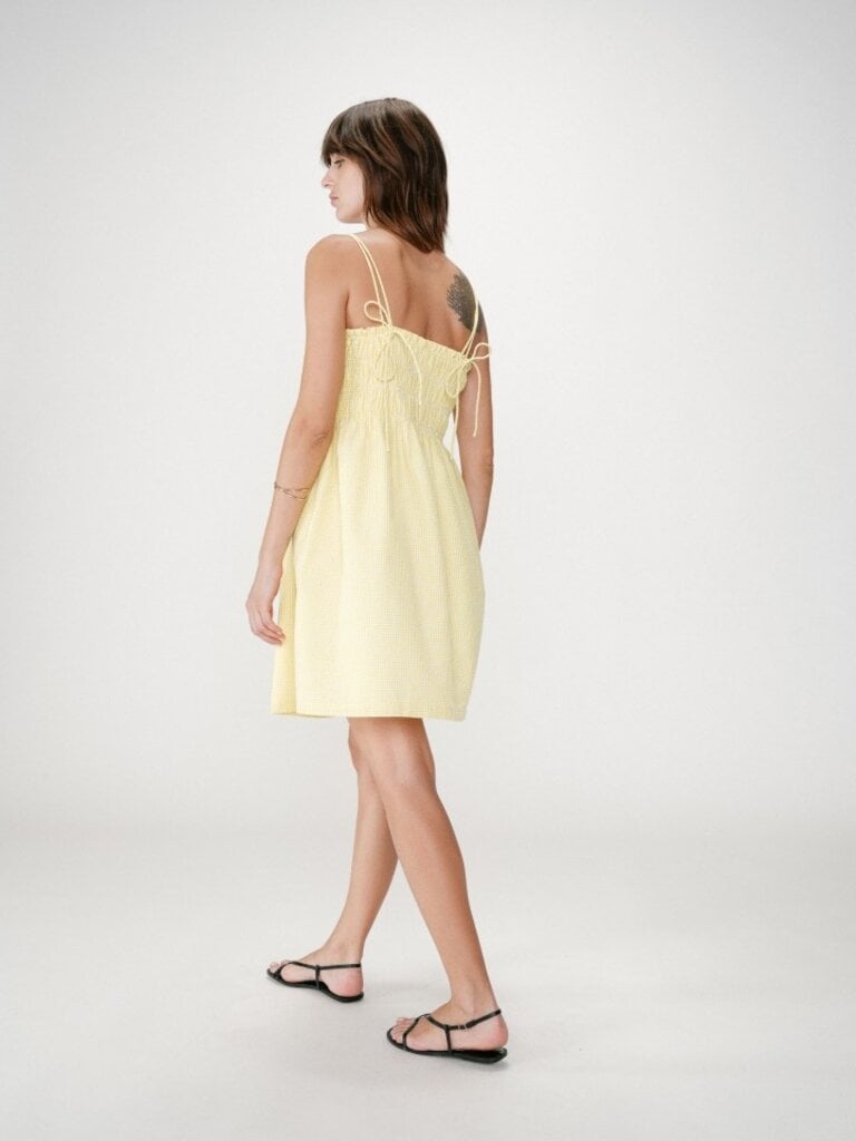 Grace & Mila Yellow Gingham Mini