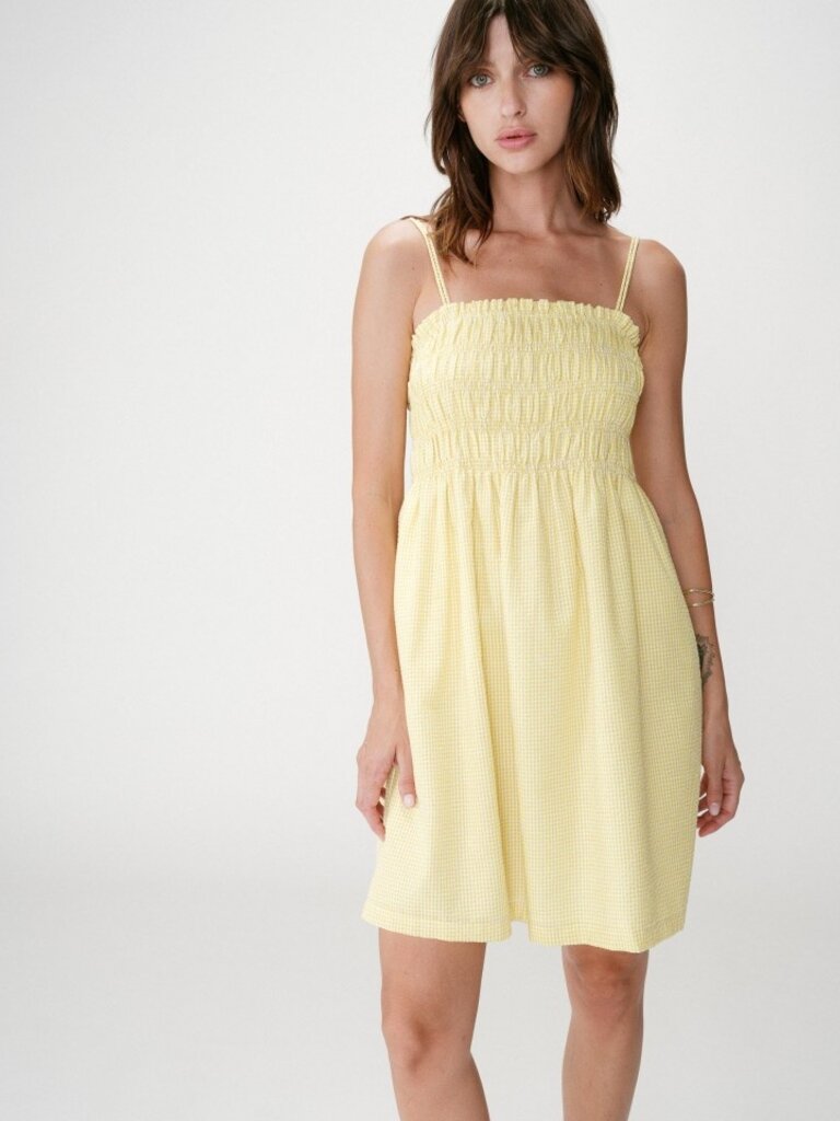 Grace & Mila Yellow Gingham Mini