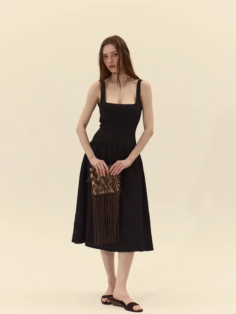 Deluc Low Back Crinkle Midi